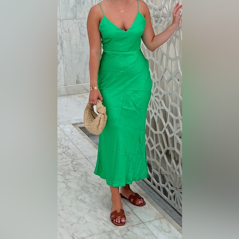 Zara Green Silk dress